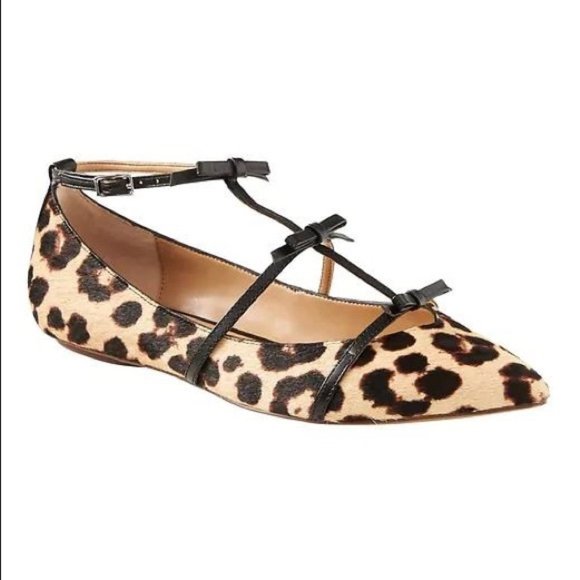 Banana Republic Shoes - Banana Republic Leopard Bow Flats Shoes